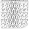 Fotomurales mexico papeles pintados lavables patron geometrico transparente con cubos 6 100x100 - Papel Tapiz Lunares de Colores Fondo Blanco 01