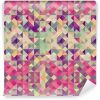 Fotomurales mexico papeles pintados lavables urbanitas vintage patron geometrico 100x100 - Papel Tapiz Floral Abstracto en Color Rosa Claro 01